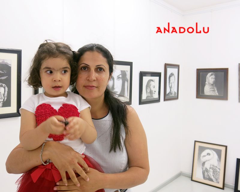 Karakalem Resim Sergisinden Örnekler Konyada