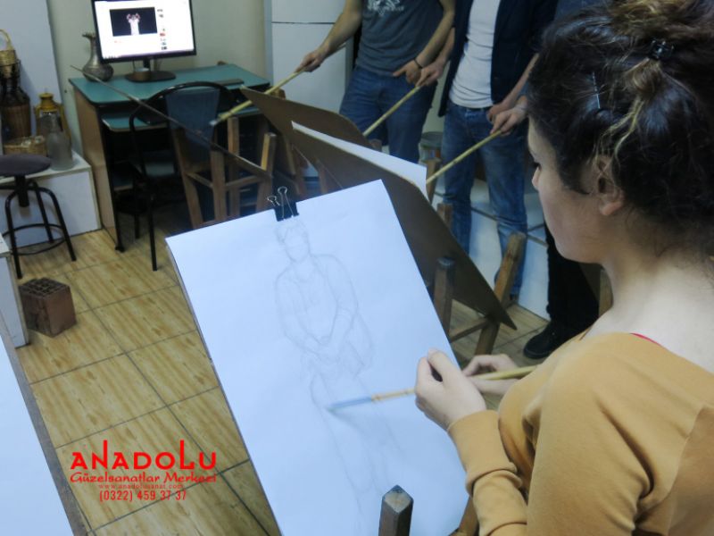 Güzel Sanatlara Hazırlık Desen Dersleri Konyada