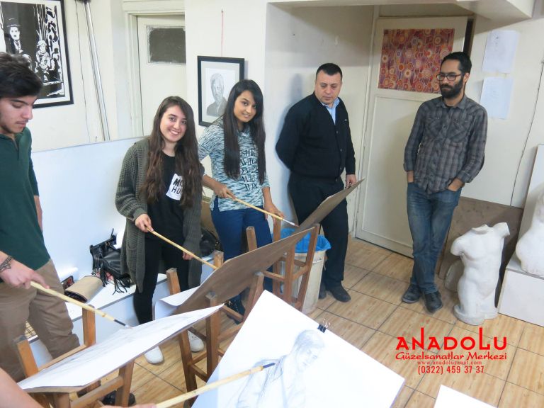 Güzel Sanatlar Fakülteleri İçin Karakalem Kursları Konyada