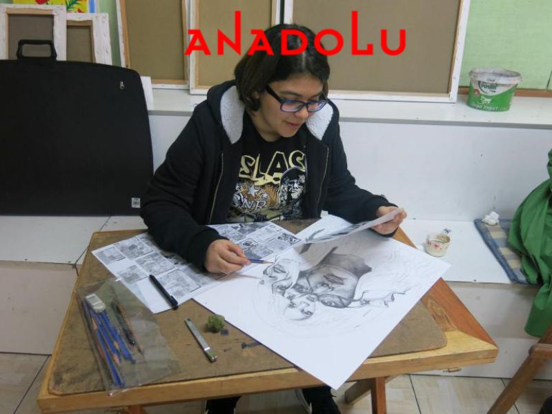 Karakalem Potre Çizim Dersleri Konyada