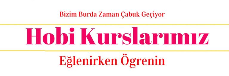 Hobi Kurslarımız Konyada