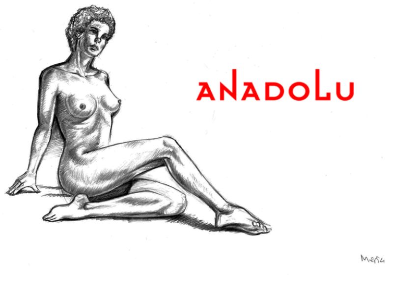 Karakalem Kadın Nü Çizim Örnekleri Konyada