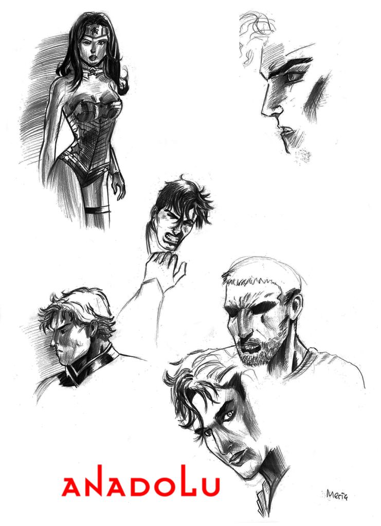 Karakalem Portre Çizimleri Konyada