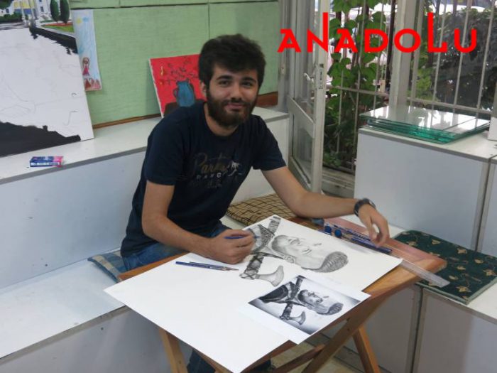 Karakalem Çalışan Hobi Grubu Çizimleri Konyada