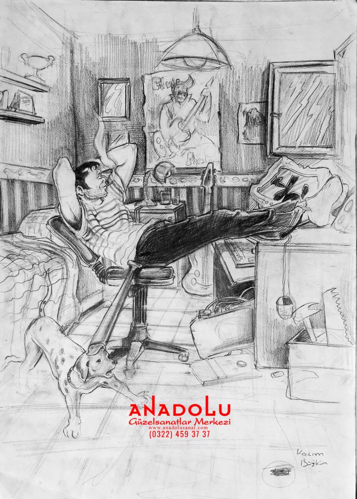 Anadolu Sanat İmgesel Çizimler Konyada