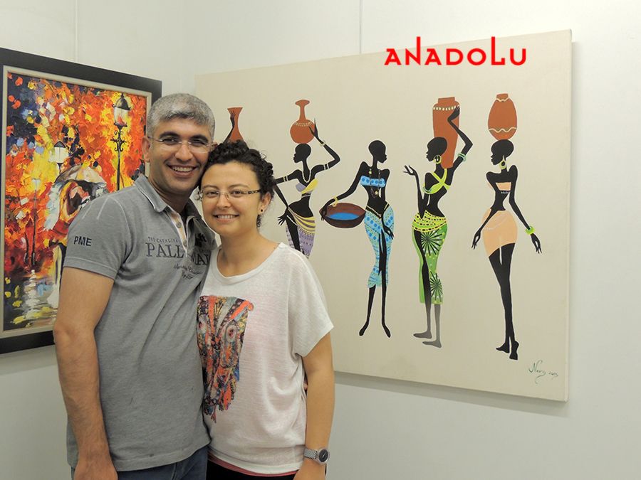 Konyada Yağlı Boya Resim Çizim Sergisinde