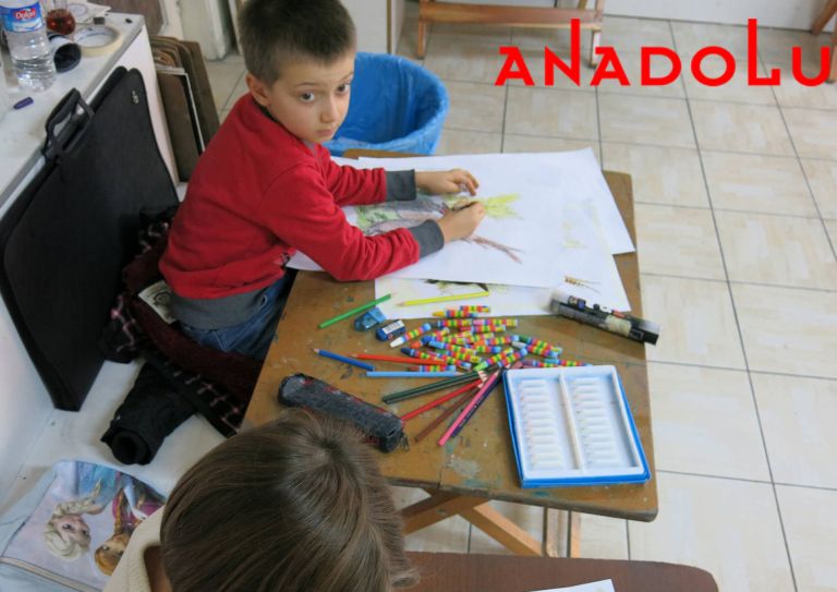 Çocuklar Resim Sanat Eğitimleri Konyada
