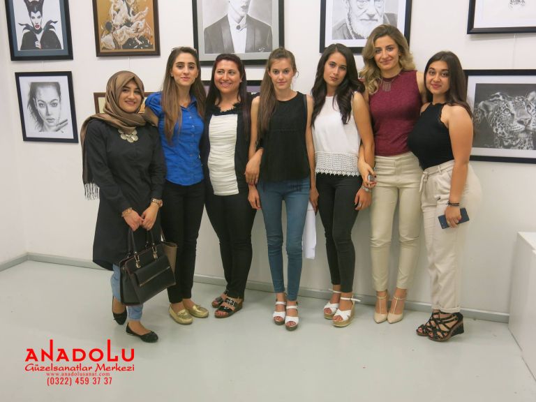 Güzel Sanatlar Hazırlık Kurs Sergisi Konyada