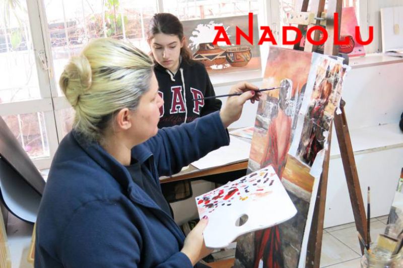 Hobi Grubu Yağlıboya Dersleri Konyada