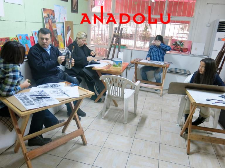 Teknik Dersler Karakalem Çalışmaları Konya