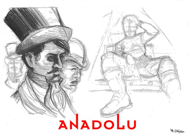 Karakalem İnsan Çizim Çalışmaları Konyada