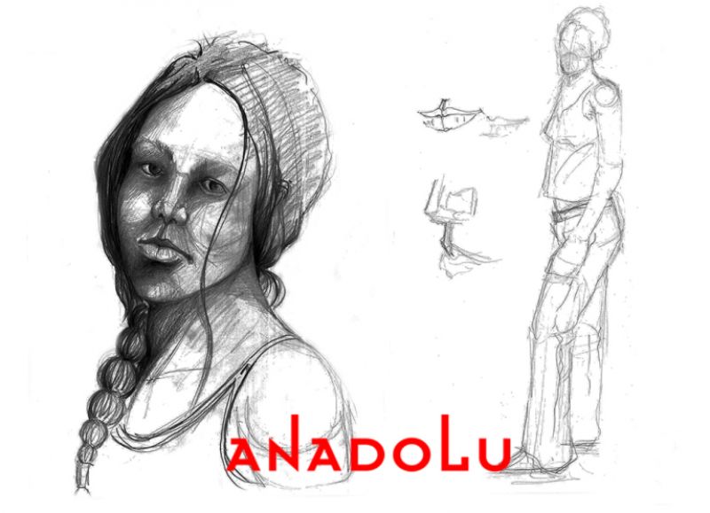 Konyada Karakalem Örnekleri